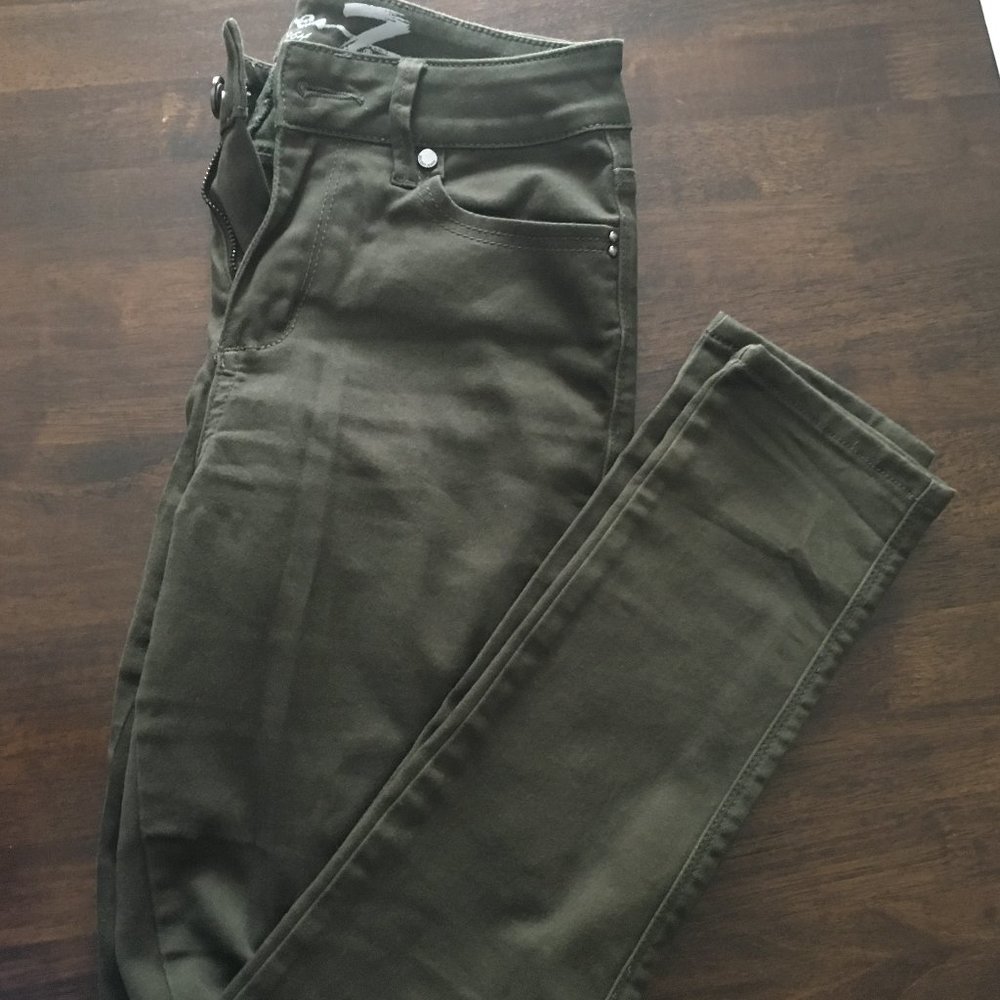 Seven7 Olive High Rise Pants